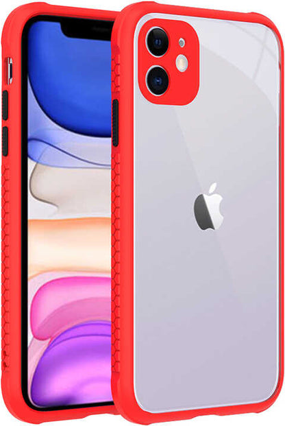 iPhone 11 Kılıf mnc Kaff Kapak-Kırmızı