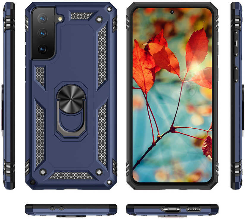 Galaxy S21 Plus Kılıf Mnc Vega Kapak-Siyah