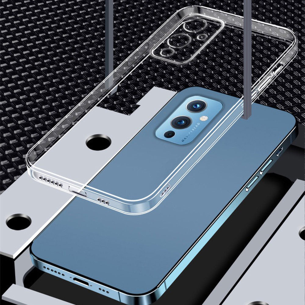 One Plus 9 Kılıf Mnc Süper Silikon Kapak-Renksiz
