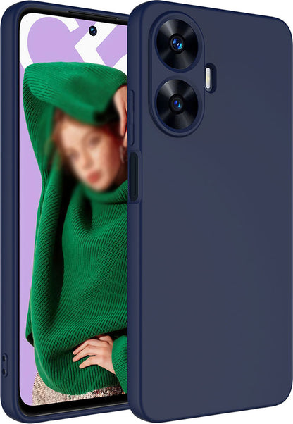 Realme C55 Kılıf Mnc Mara Laaakan Kapak-Lacivert