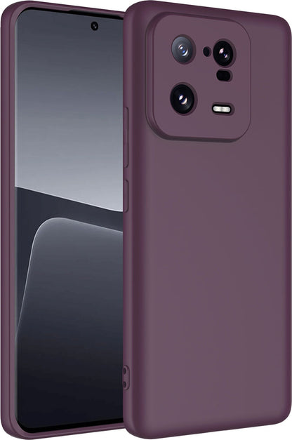 Xiaomi Mi 13 Pro Kılıf Mnc Mara Laaakan Kapak-Koyu Mor