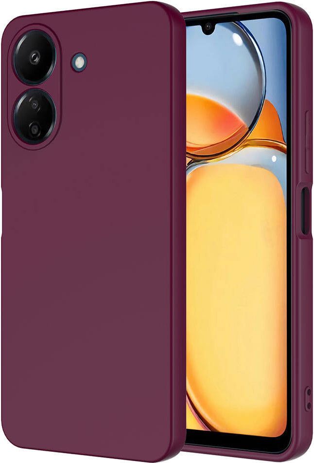 Xiaomi Poco C65 Kılıf Mnc Mara Laaakan Kapak-Koyu Mor