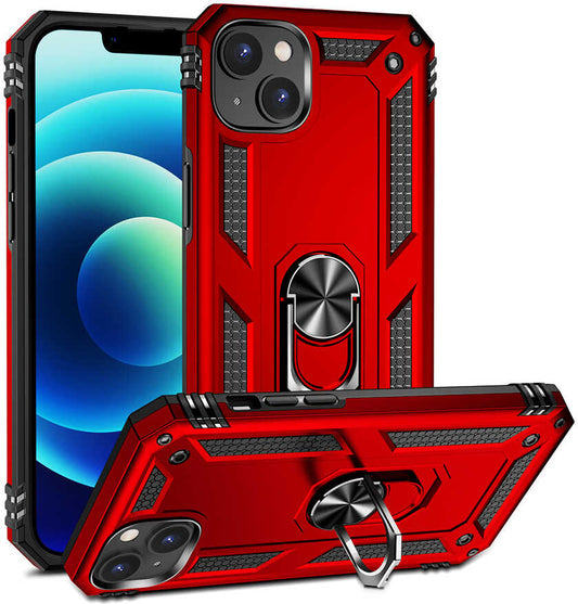 Apple iPhone 14 Kılıf Mnc Vega Kapak-Kırmızı