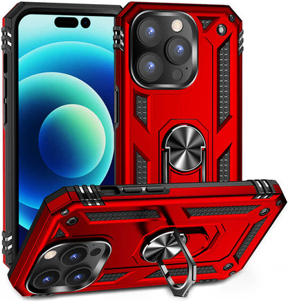 Apple iPhone 14 Pro Max Kılıf Mnc Vega Kapak-Kırmızı