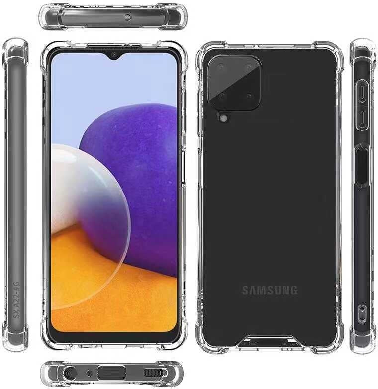 Galaxy A22 4g Kılıf Mnc Nitro Anti Shock Silikon-Renksiz
