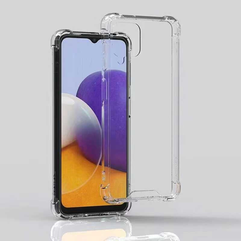Galaxy A22 4g Kılıf Mnc Nitro Anti Shock Silikon-Renksiz