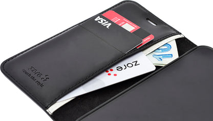 Galaxy S23 Kılıf Mnc Kar Deluxe Kapaklı Kılıf-Siyah