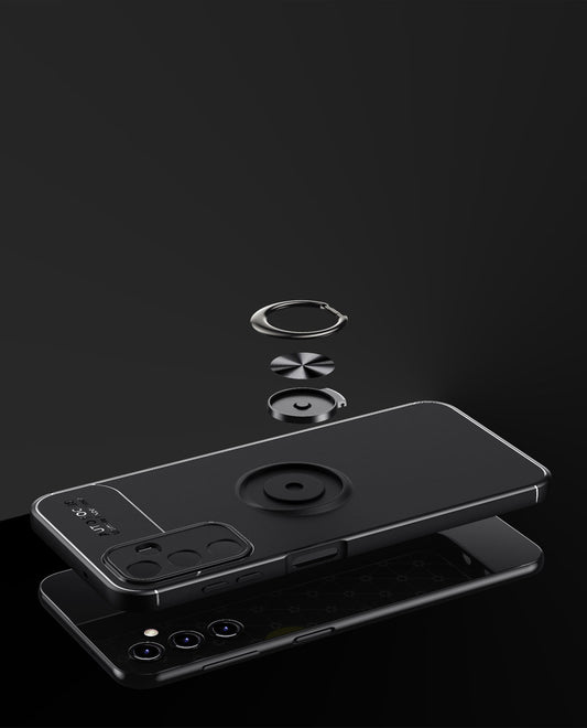 Galaxy A14 Kılıf Mnc Ravel Silikon Kapak-Siyah-Mavi