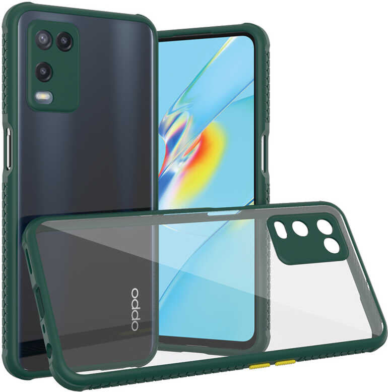Oppo A54 4g Kılıf mnc Kaff Kapak-Koyu Yeşil