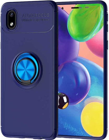 Galaxy A01 Core Kılıf Mnc Ravel Silikon Kapak-Mavi
