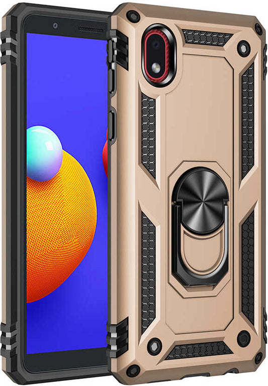 Galaxy A01 Core Kılıf Mnc Vega Kapak-Gold