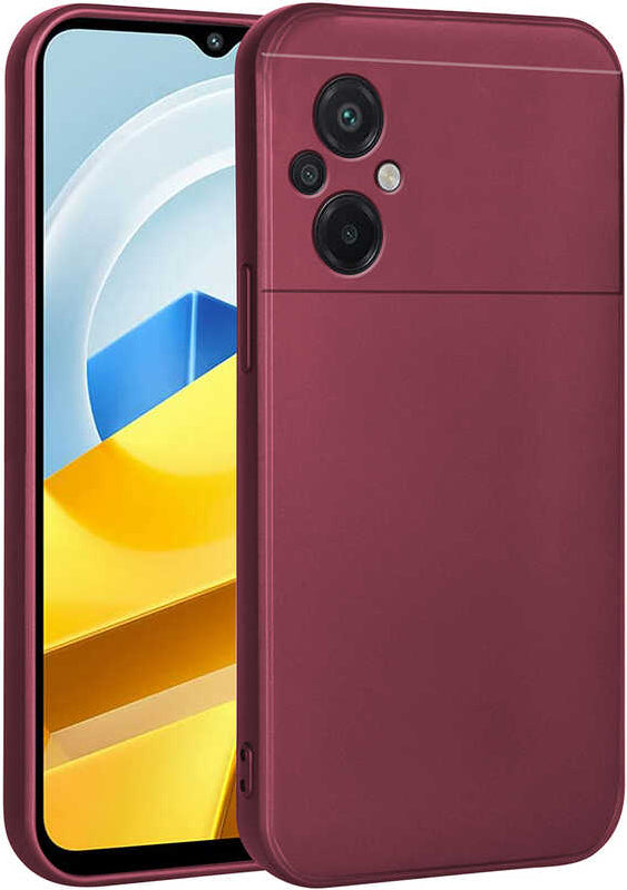 Xiaomi Poco M5 Kılıf Mnc Premier Silikon Kapak-Mürdüm