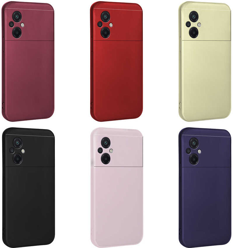 Xiaomi Poco M5 Kılıf Mnc Premier Silikon Kapak-Mürdüm