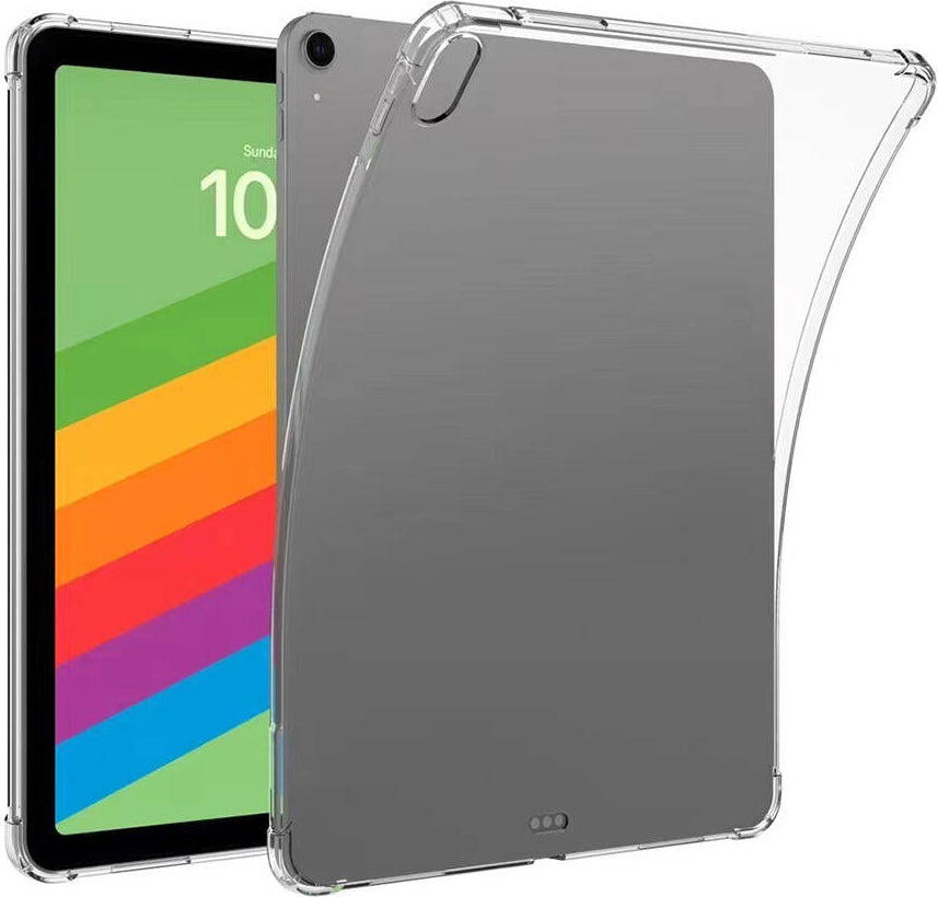 iPad Air 11 2025 M3 Kılıf Mnc Tablet Nitro Anti Shock Silikon Kapak - Şeffaf