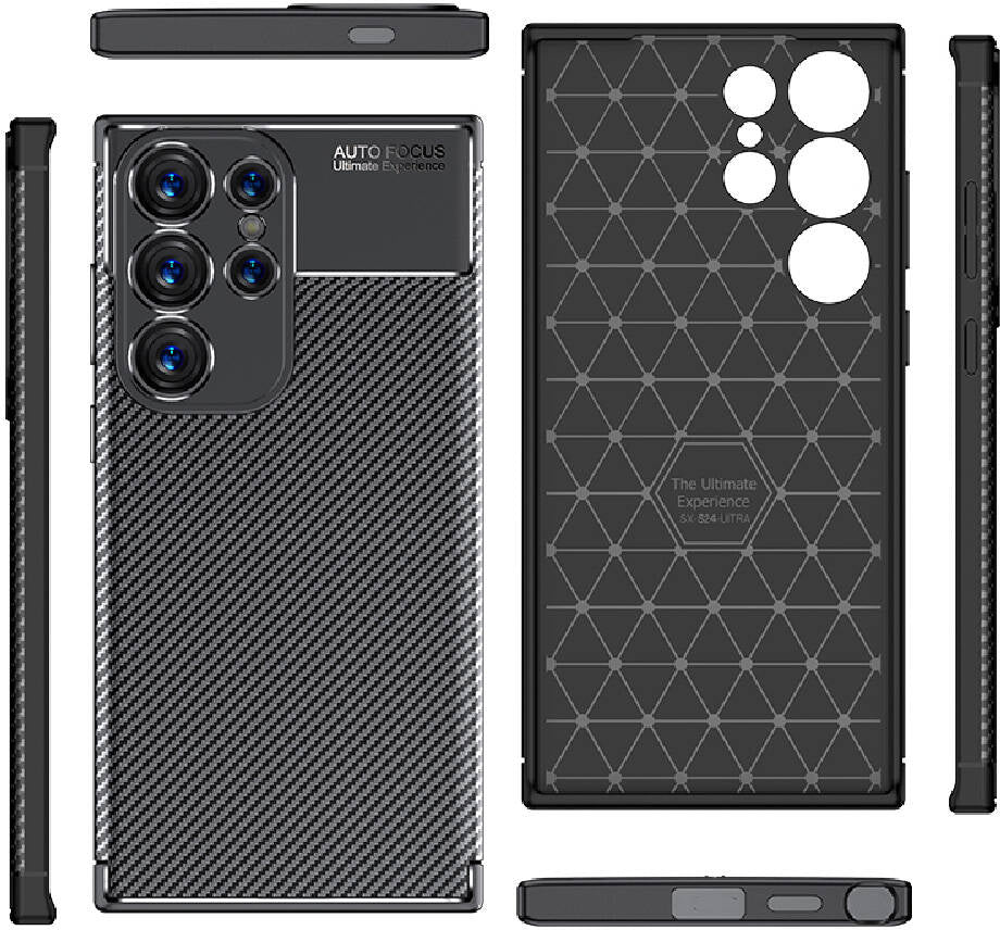 Galaxy S24 Ultra Kılıf Mnc Negro Silikon Kapak-Siyah