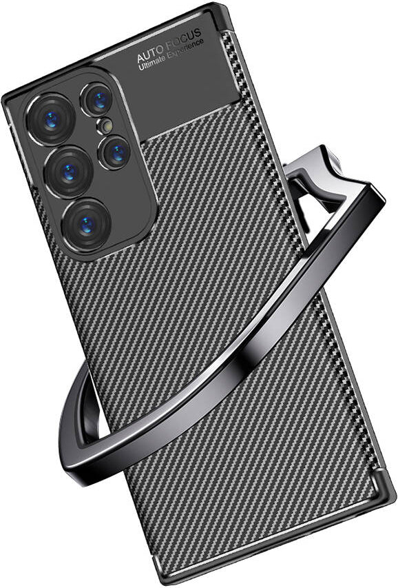 Galaxy S24 Ultra Kılıf Mnc Negro Silikon Kapak-Siyah