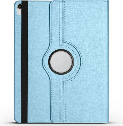 iPad Air 13 2025 M3 Mnc Dönebilen Standlı Kılıf - Mavi