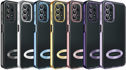 Galaxy A23 Kılıf Kamera Korumalı Logo Gösteren Mnc Omega Kapak-Lila