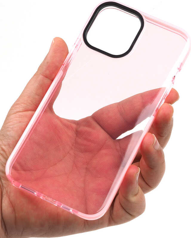 iPhone 12 Kılıf Mnc Punto Kapak-Pembe