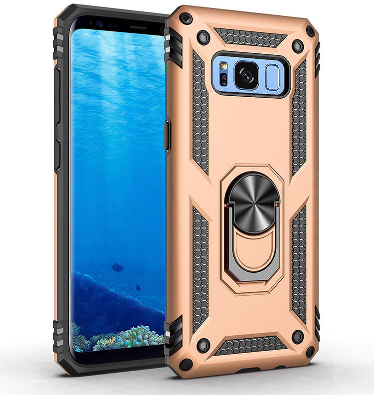 Galaxy S8 Kılıf Mnc Vega Kapak-Gold