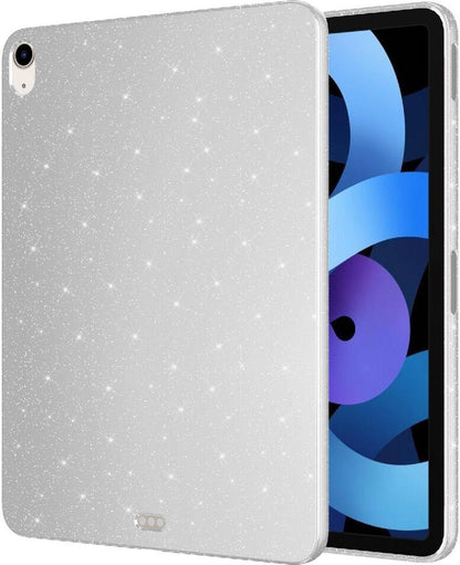 Apple iPad Air 10.9 2022 (5 Nesil) Simli Parlak Görünümlü Uyumlu Mnc Tablet Koton Kılıf-Lila