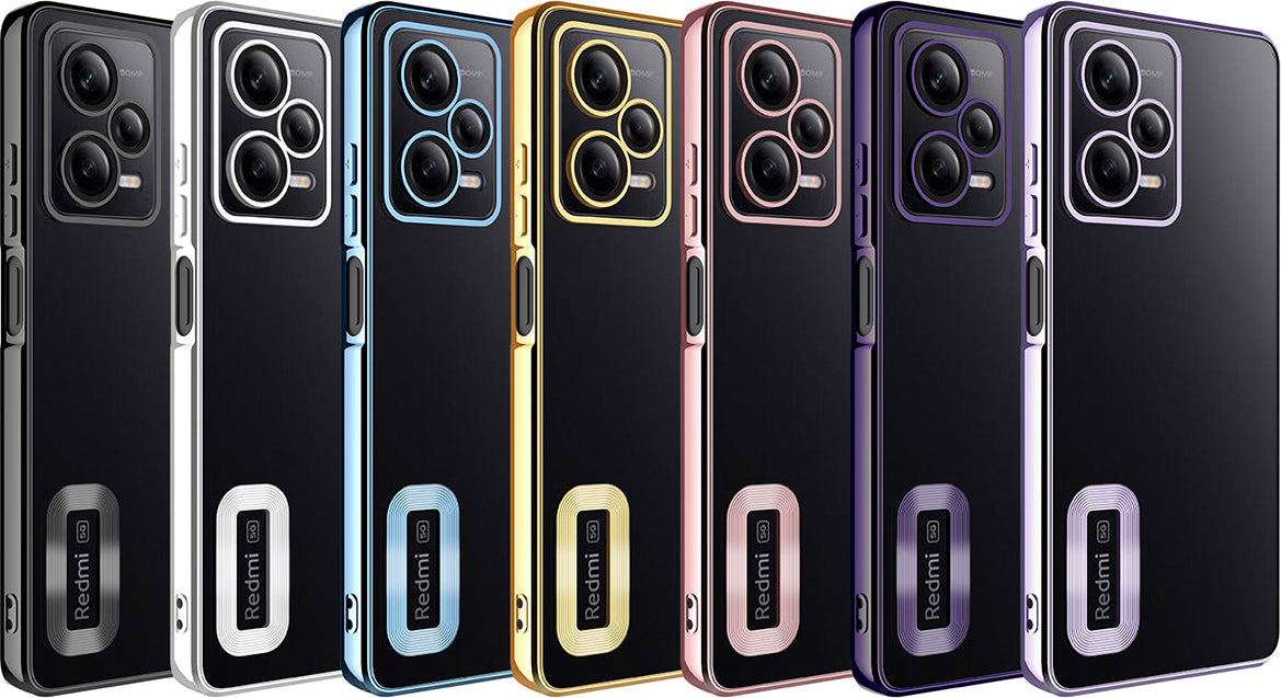 Xiaomi Redmi Note 12 5g Kılıf Kamera Korumalı Logo Gösteren Mnc Omega Kapak-Gold