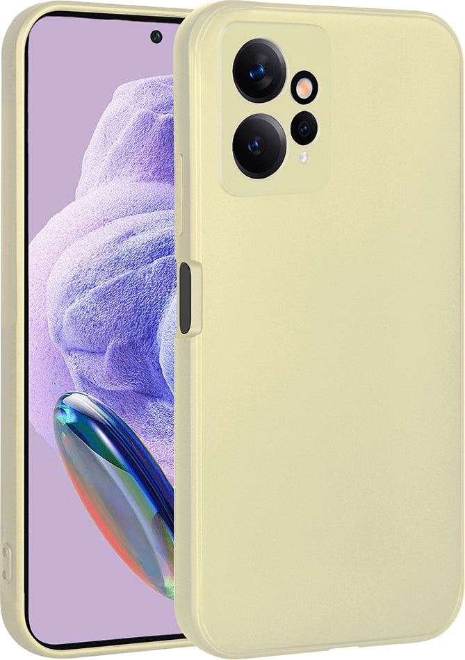 Xiaomi Redmi Note 12 4g Kılıf Mnc Premier Silikon Kapak-Gold
