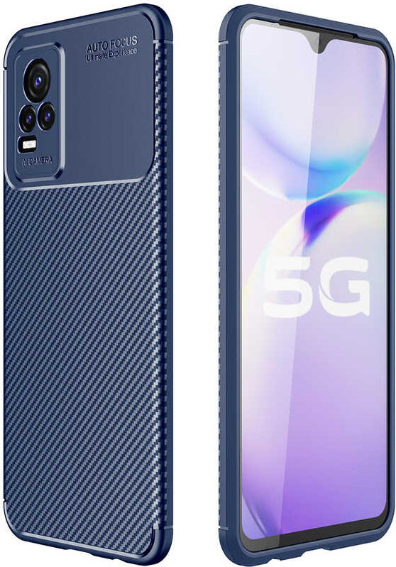 Vivo V21E Kılıf Mnc Negro Silikon Kapak-Lacivert