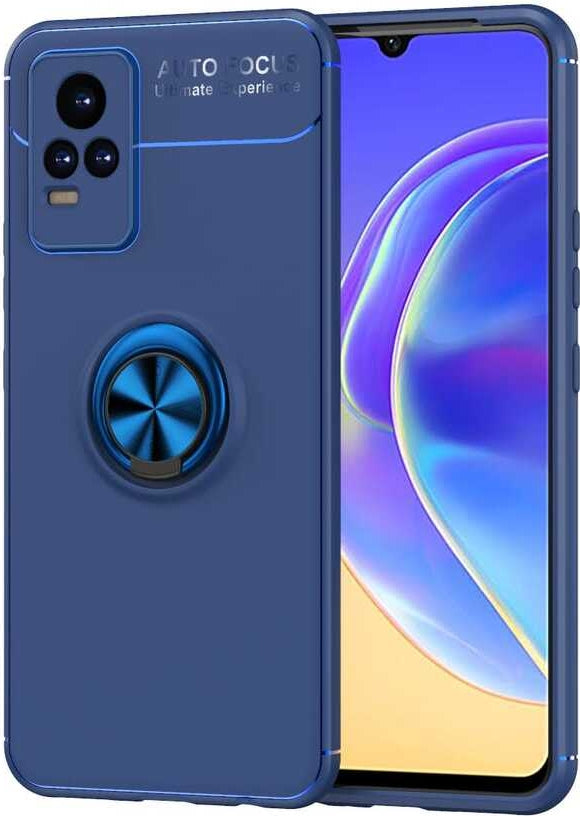 Vivo V21E Kılıf Mnc Ravel Silikon Kapak-Mavi