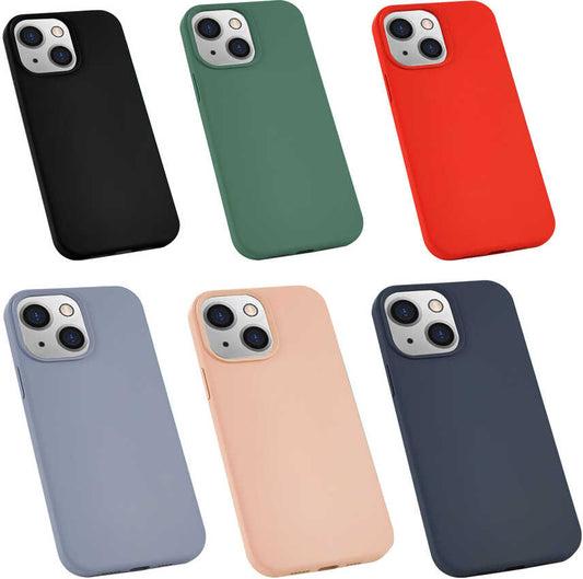 iPhone 13 Kılıf Mnc Silk Silikon-Lila