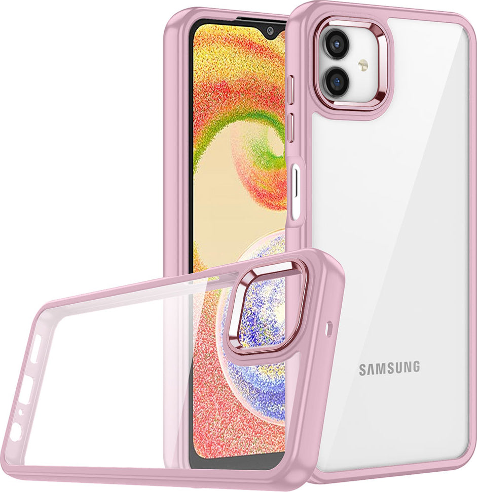 Galaxy A04E Kılıf Mnc Flora Kapak-Rose Gold