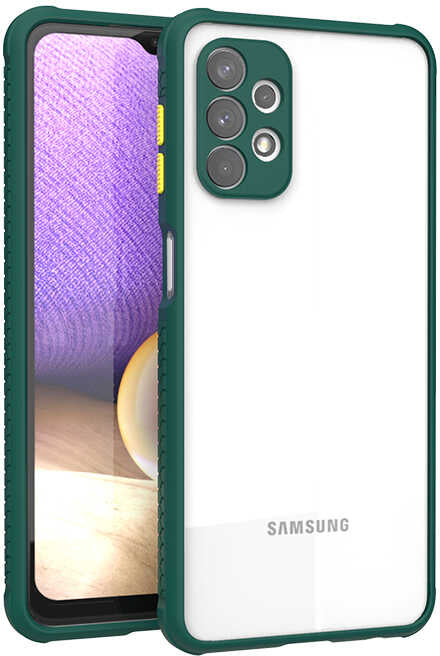 Galaxy A32 4g Kılıf mnc Kaff Kapak-Koyu Yeşil