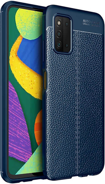 Galaxy A03S Kılıf Mnc Niss Silikon Kapak-Lacivert