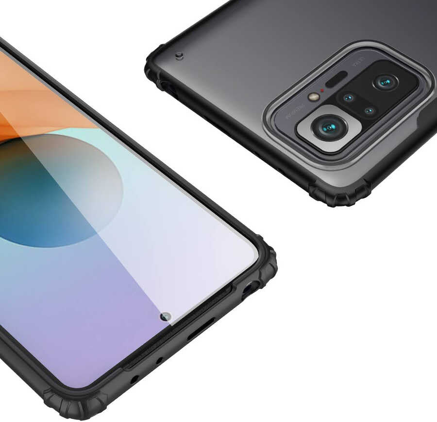 Xiaomi Redmi Note 10 Pro Kılıf Mnc Volks Kapak-Siyah