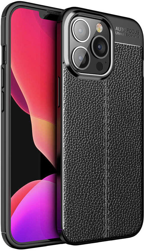 iPhone 13 Pro Max Kılıf Mnc Niss Silikon Kapak-Siyah
