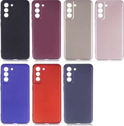 Galaxy S21 Fe Kılıf Mnc Premier Silikon Kapak-Kırmızı