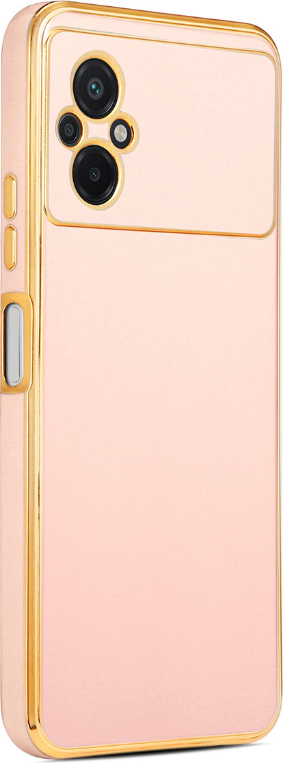 Xiaomi Poco M5 Kılıf Mnc Bark Kapak-Rose Gold