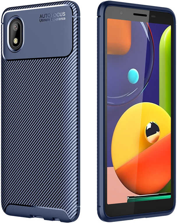 Galaxy A01 Core Kılıf Mnc Negro Silikon Kapak-Lacivert