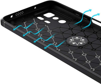 Xiaomi Poco X3 Gt Kılıf Mnc Ravel Silikon Kapak-Siyah-Kırmızı