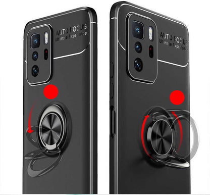 Xiaomi Poco X3 Gt Kılıf Mnc Ravel Silikon Kapak-Siyah-Kırmızı