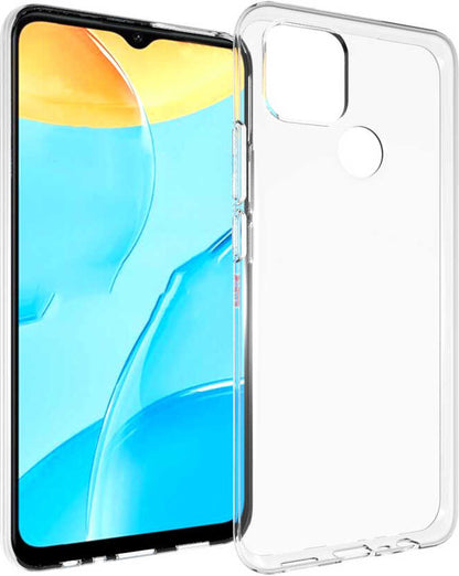 Oppo A15S Kılıf Mnc Süper Silikon Kapak-Renksiz