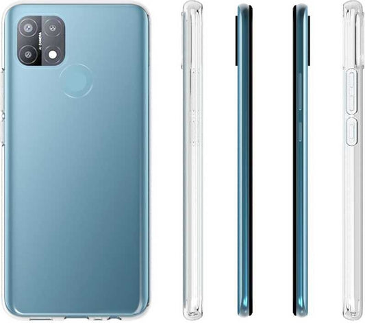 Oppo A15S Kılıf Mnc Süper Silikon Kapak-Renksiz