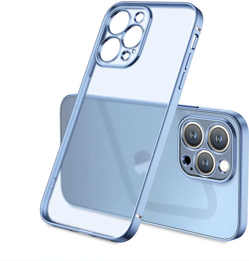 iPhone 13 Pro Max Kılıf Mnc Mat Gbox Kapak-Mavi