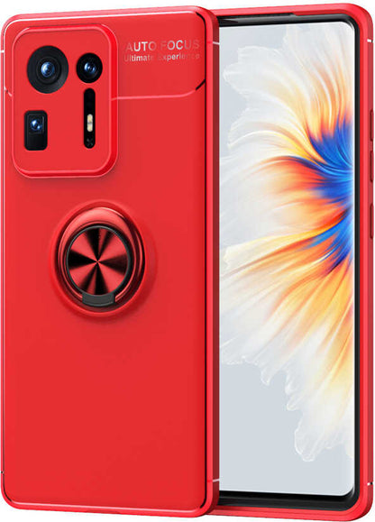 Xiaomi Mi Mix 4 Kılıf Mnc Ravel Silikon Kapak-Kırmızı