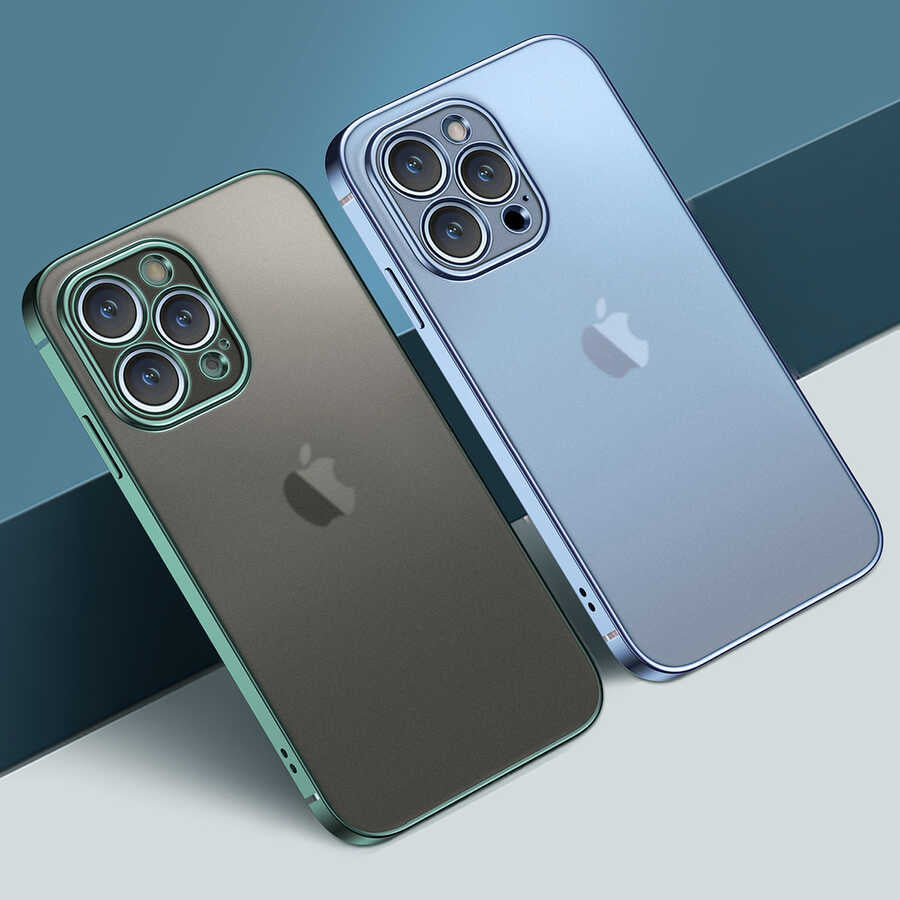iPhone 13 Kılıf Mnc Mat Gbox Kapak-Siyah