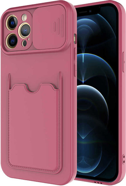 iPhone 12 Pro Kılıf mnc Kartix Kapak-Koyu Mor