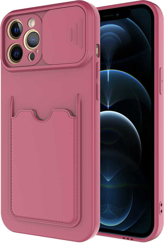 iPhone 12 Pro Kılıf mnc Kartix Kapak-Koyu Mor
