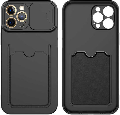 iPhone 12 Pro Kılıf mnc Kartix Kapak-Koyu Mor