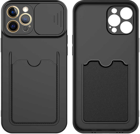 iPhone 12 Pro Kılıf mnc Kartix Kapak-Koyu Mor