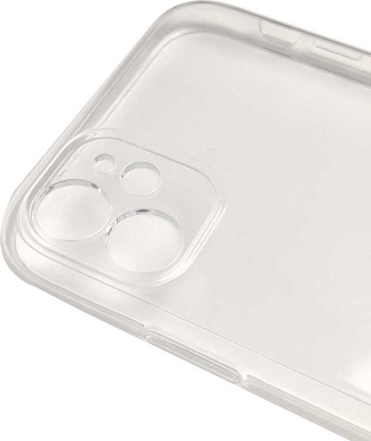 iPhone 11 Kılıf Mnc Kamera Korumalı Süper Silikon Kapak-Renksiz